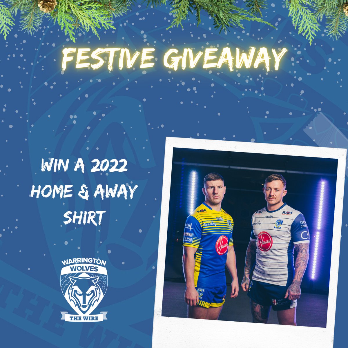 WarringtonRLFC's tweet image. ⭐️ COMPETITION ⭐️

👕 Enter our final festive giveaway for the chance to win a 2022 home and away shirt

✅ To enter like and RT this post by midday Tuesday - Good luck!