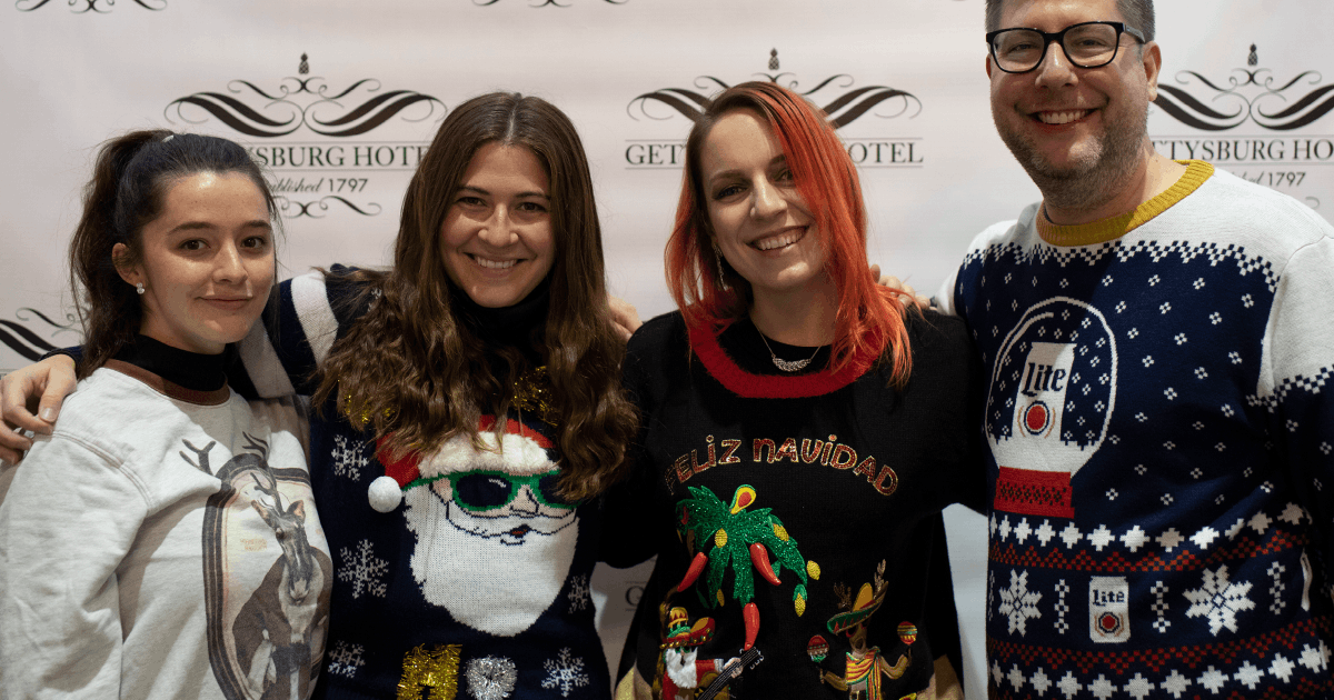 graphcominc's tweet image. Enjoy our ugly sweaters for National Ugly Sweater Day! Show us yours! #NationalUglySweaterDay #PoweredByGraphcom