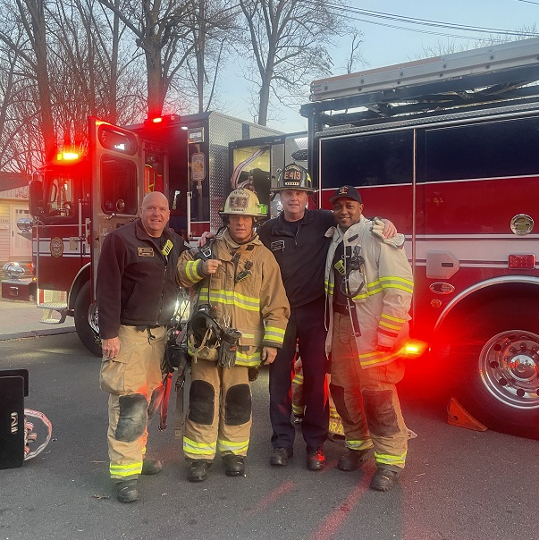 ffxfirerescue's tweet photo. Happy trails Master Technician Pat Keenan (2nd from R), Station 13, Dunn Loring, C-Shift, who worked his last shift with #FCFRD yesterday. Have a healthy and happy retirement! https://t.co/dGhmpG6qYD