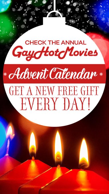 ??On the 18th Day of Christmas....  ???

Head over to the #GayHotMovies Advent Calendar & claim your