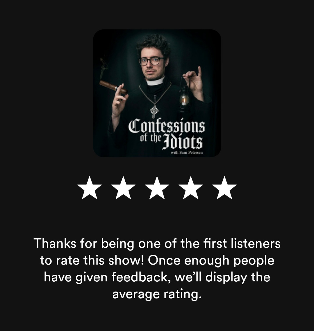 @mrsammyp we can finally rate podcasts on spotify! 5 stars for the living legend
