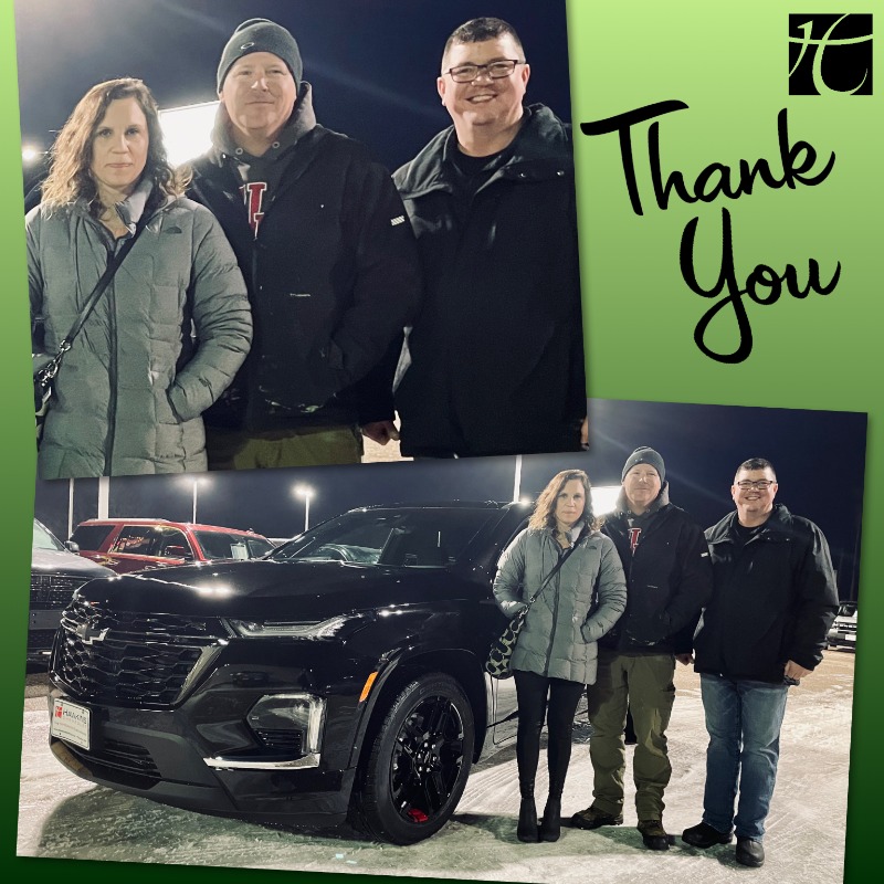 Thanks to Lexie &amp; Jared Bruellman of Frost for your trust in Troy Sunken and the staff at Hawkins Chevrolet. We appreciate your business.