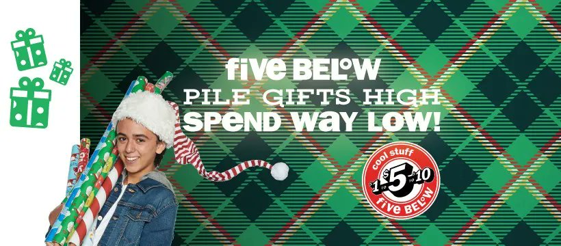 Saxonyindiana's tweet image. Great gift ideas are waiting at @FiveBelow in The Plaza @ Saxony MarketPlace! This fun store offers toys, candy, decor, beauty products, and more. buff.ly/3hNvbLH #FiveBelow #ThePlazaAtSaxonyMarketPlace #FunAtSaxony #ShopAtSaxony