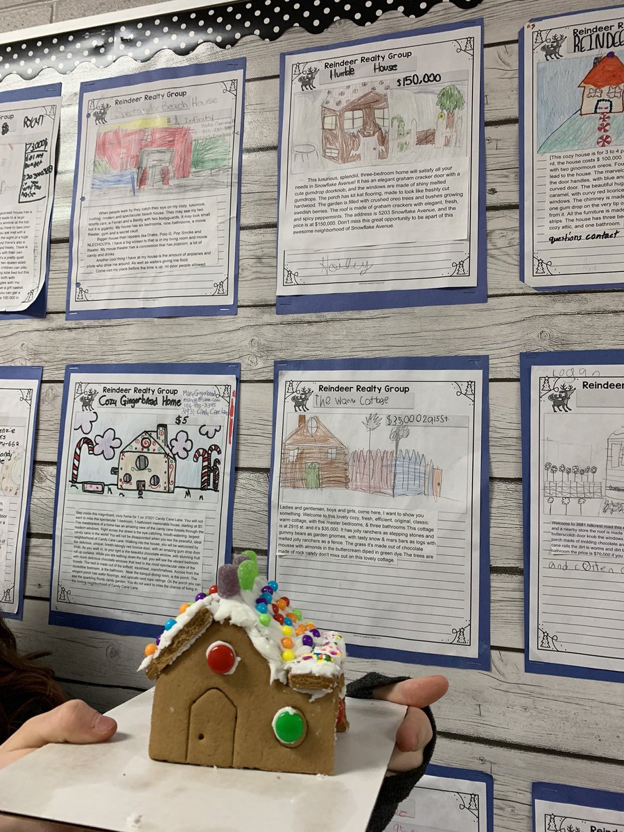Gingerbread realty came to life today ✨ 🎄 #sd28