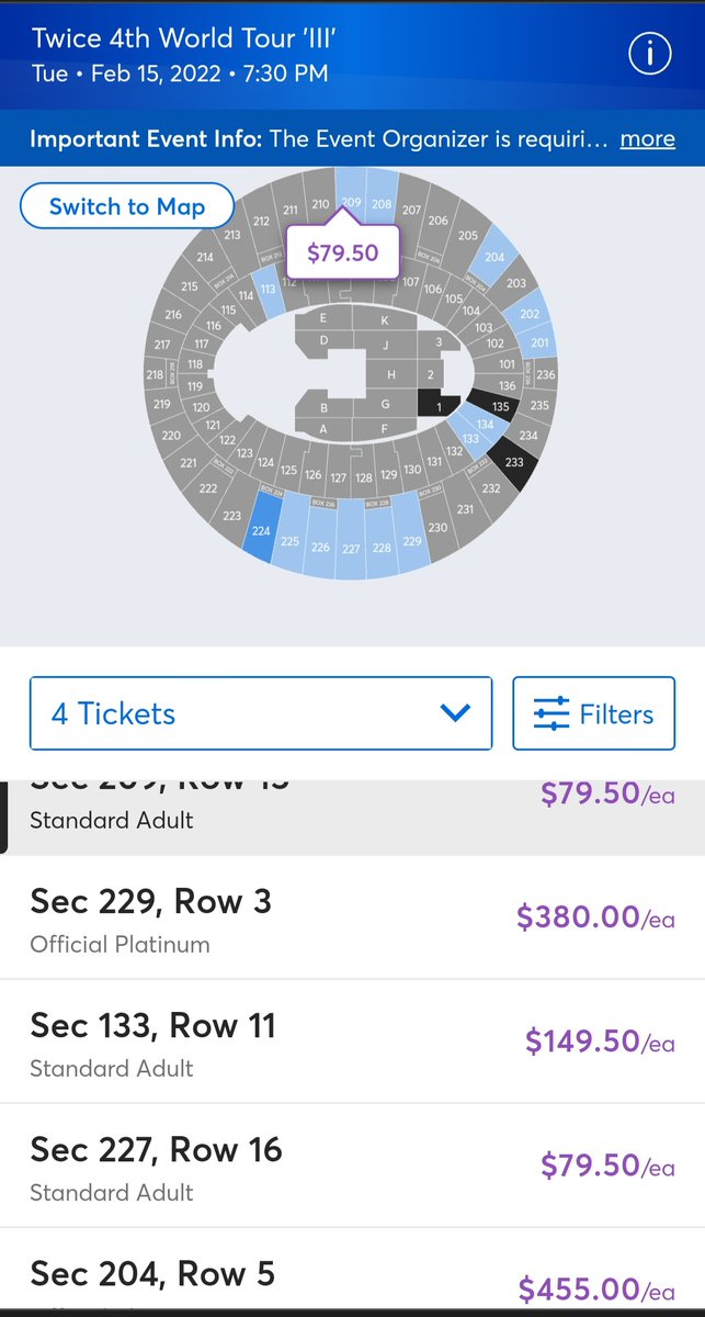 lalipop45's tweet photo. #twiceworldtour2022 Whyy TM?!? I just wanted these nosebleeds at least 😭 
I already got my lightstick too https://t.co/J0XMzX0DCy