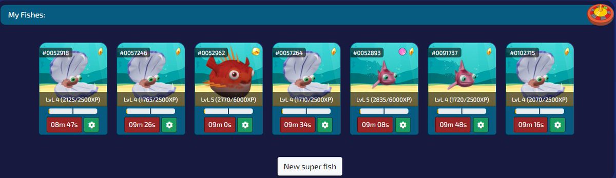 dacm92's tweet photo. My Aquarium on Coin to Fish!
I Believe in this game!
#CoinToFish #NFT #NFTGame #IBelieve #fish #PlayToEarn https://t.co/Hf3tScoPyE