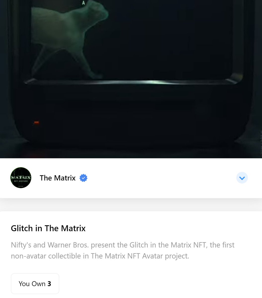 FrizzleJoseph's tweet photo. @Niftys Ive purchased 3 so far. :) awaiting my free Glitch and then i'll have 4. https://t.co/GVJVoGsUCc