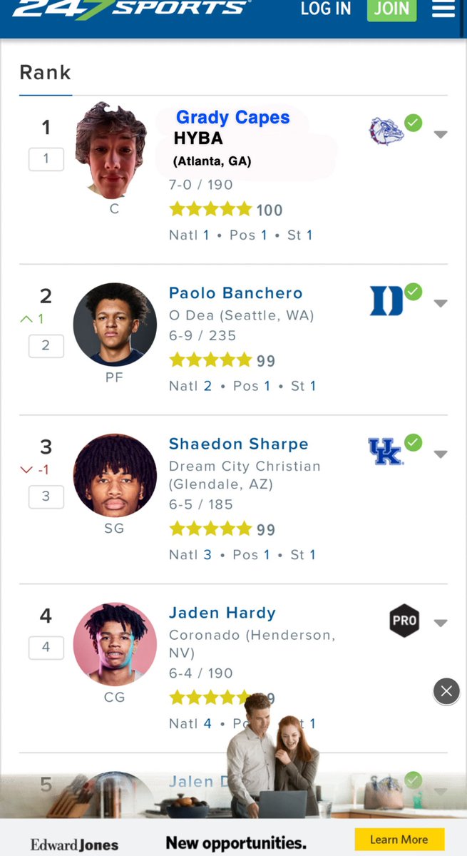 gcapes10's tweet photo. Blessed to be ranked #1 in the country🙏. Thanks to everybody that has supported this journey. More to come!
#trusttheprocess #coachhayworthtrained https://t.co/ndDF7EgpaS