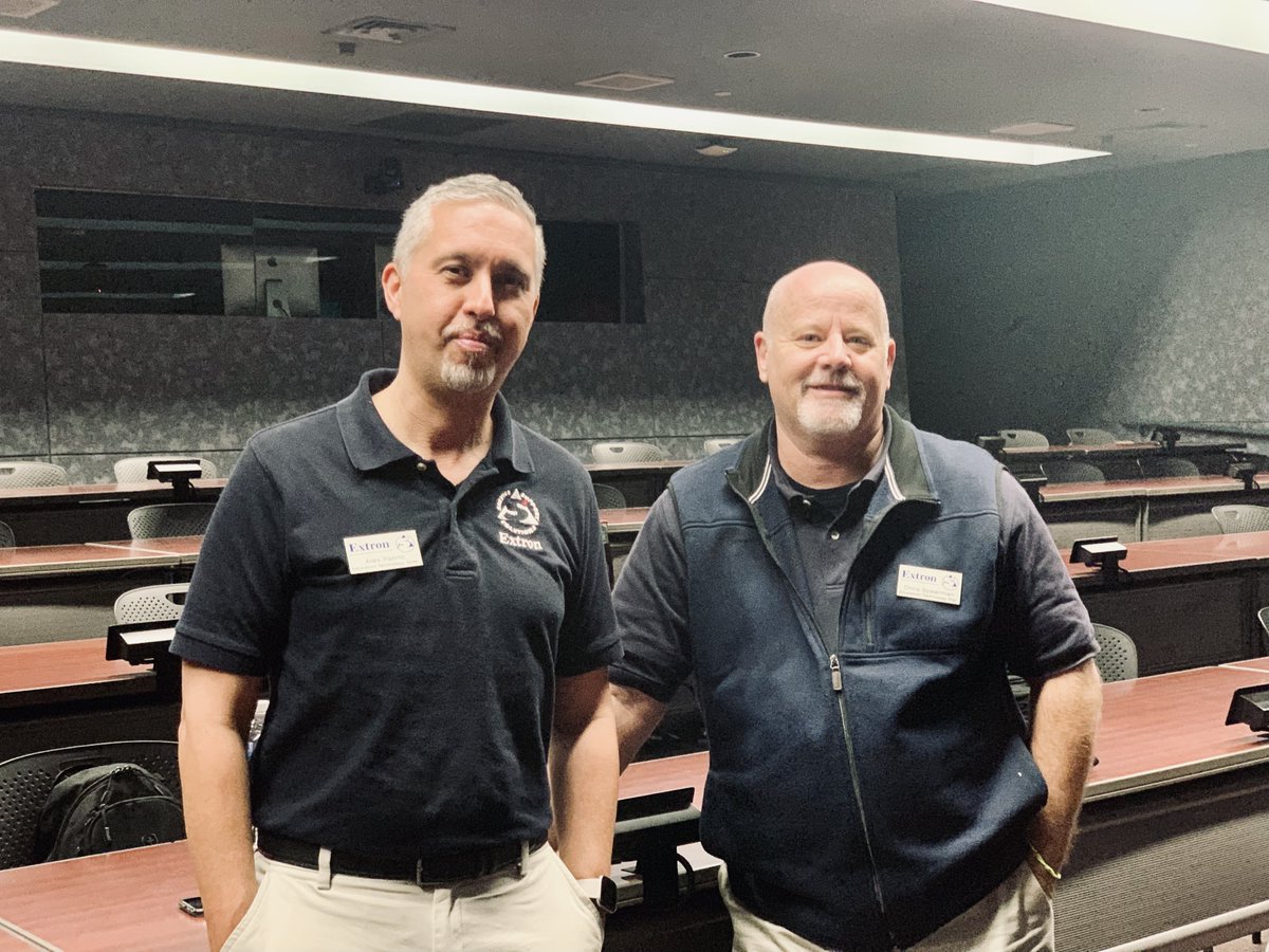 We want to thank Dennis Olson, Alex Patino and Chris Spearman for spending a few days with us at <a href="/UTEP/">UTEP</a> to train our staff and students to get their
<a href="/Extron/">Extron</a> Certified Control Specialist certification! #audiovisual