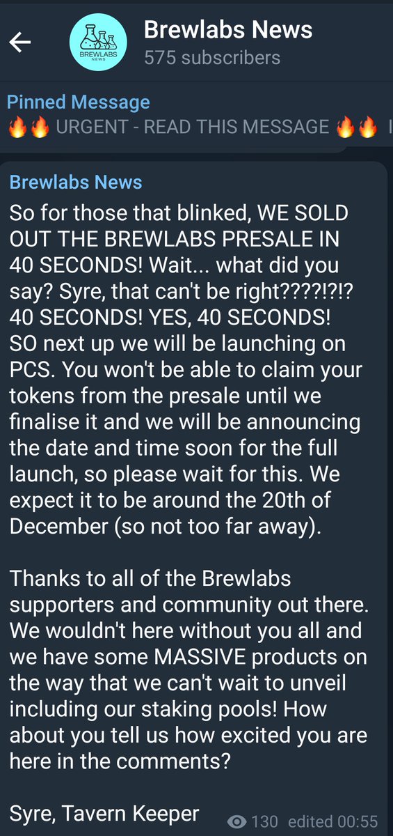 god_anubys's tweet photo. For real?! I've been waiting for 2 months to get in...damn, that was so fast! I'm dying until PCS launch on 20th  🔥

#Brewlabs #40sec #presale #sold #1000x #investment #bsc #PancakeSwap  

Telegram: https://t.co/N9OZydwGZ9
Website: https://t.co/KX4q5p9amU https://t.co/BIkSEMghKj