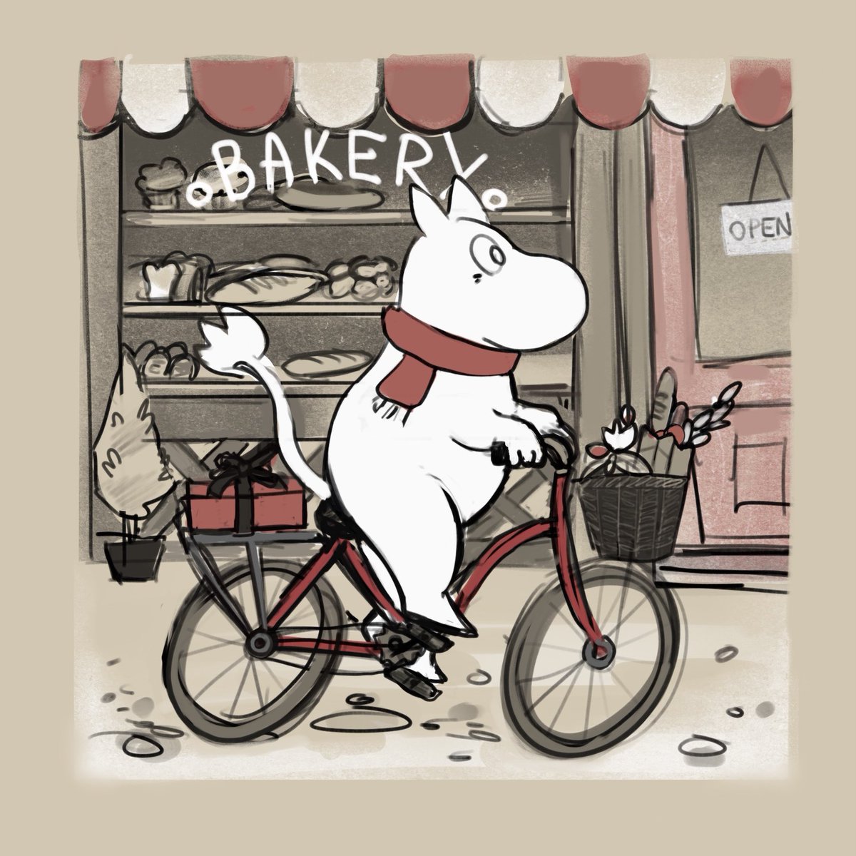 angeladrache's tweet photo. Sketch✨ #moomins #digitalart #illustration https://t.co/wlziehDZn7