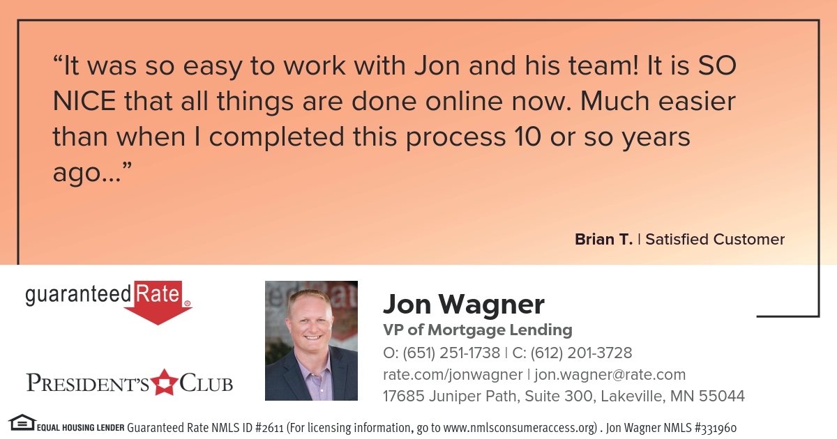 jonwagner04's tweet image. Thanks for the great review Brian! We look forward to doing the same for your friends. #LowRates #FlashClose #NewPrague rate.com/jonwagner