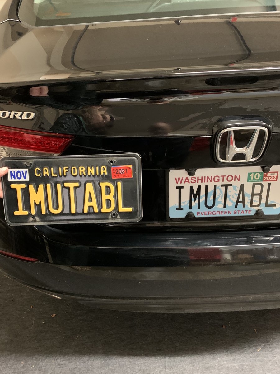 My wife and I moved back to the Puget Sound. Finally got my Washington State license plate for my Honda! It's nice to be back home. Moving is hard work, though!