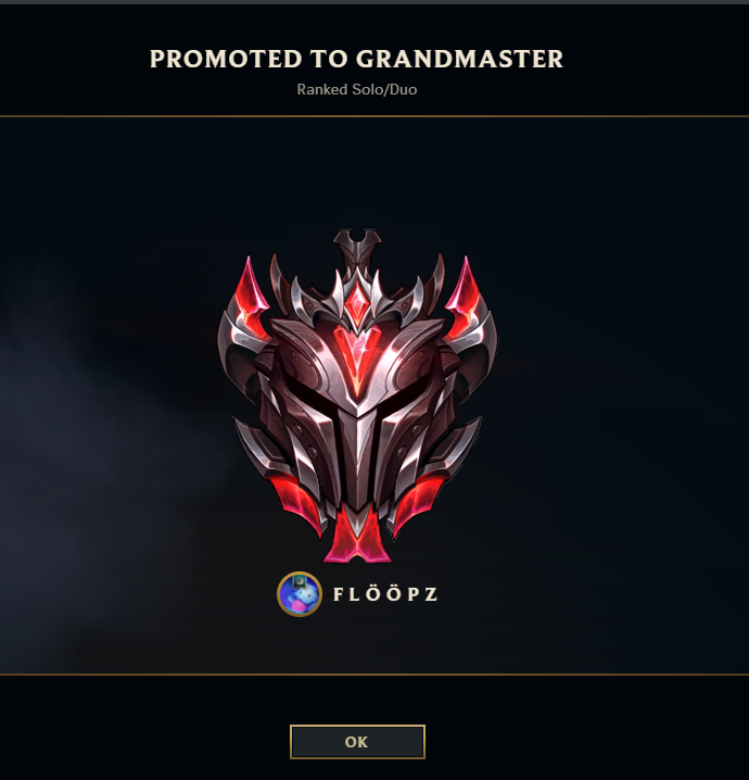 Floopzxd's tweet image. I made it to GM, my fucking brothers.