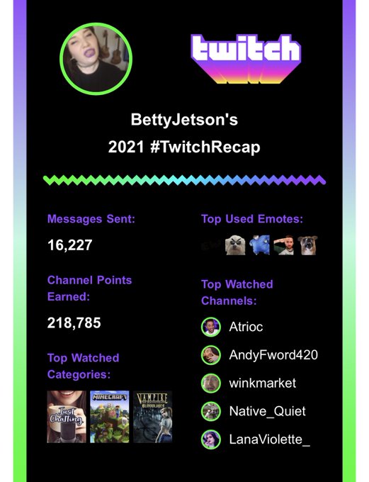 Twitch recap had some good folks I like y&rsquo;all @AndyFword420 @winkmarket @lana_violette 🥰 https://t.c<a href="/tag/crochet"class="tags"><span>#crochet</span></a>