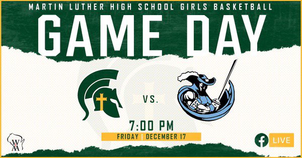 ML_Girls_Bball's tweet photo. Lady Spartans welcome rival Saint Thomas More into the #Spartandome tonight for a @MetroClassic1 showdown. #Purpose @MartinLutherHS @ML_Spartans #Letsget7 https://t.co/Lv93bUwXWJ