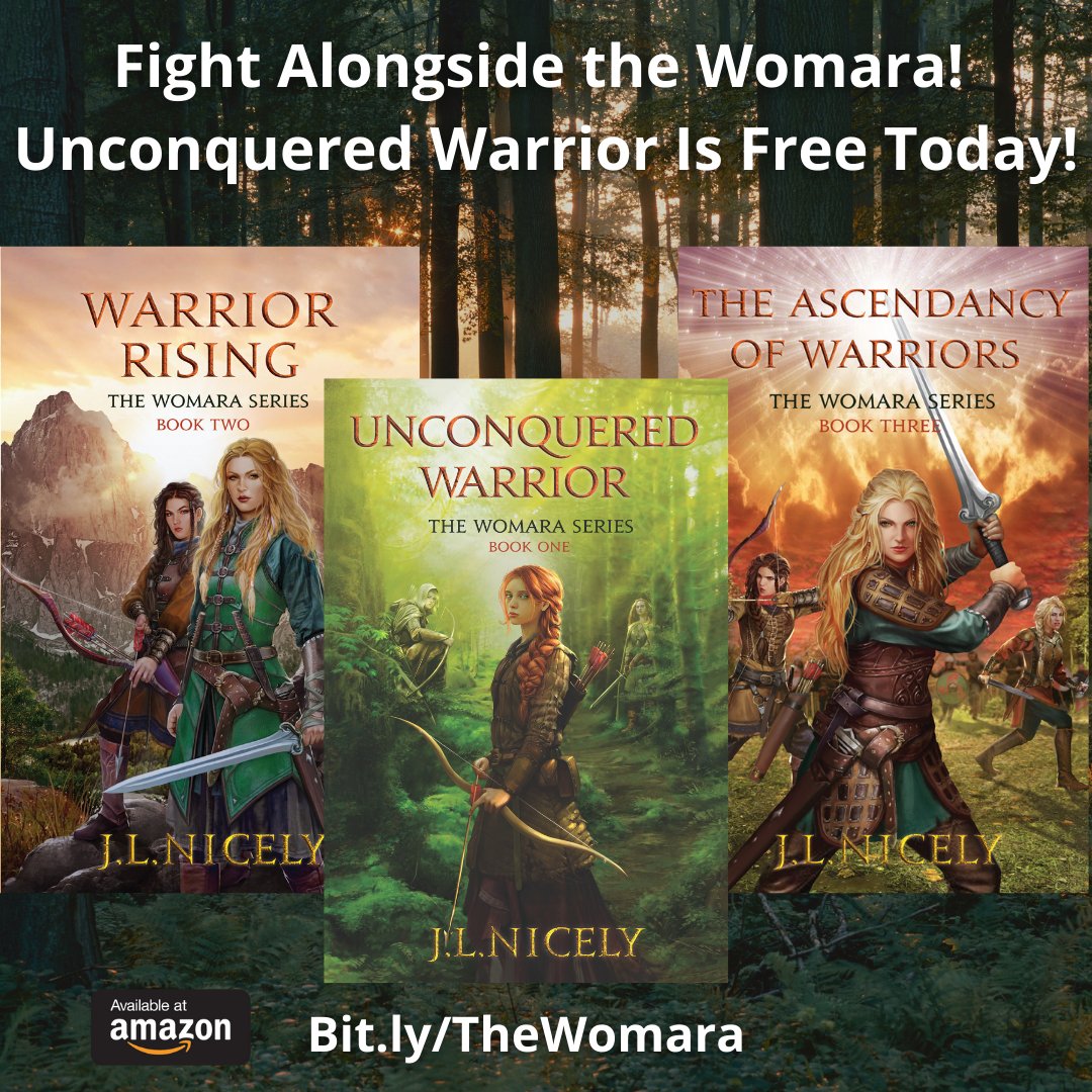 Fight Alongside the Womara! Unconquered Warrior Is Free Today! Grab it at Bit.ly/TheWomara

#FantasyBooks #BookBoost #KindleDeals #Heroine #StrongWomen #WarriorWomen #JLNicely #FreeBooks #ChristmasGifts #Fantasy