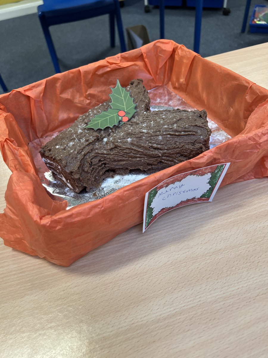 Celebrating the end of term with festive chocolate logs to take home. <a href="/SummerswoodPS/">Summerswood School</a>
