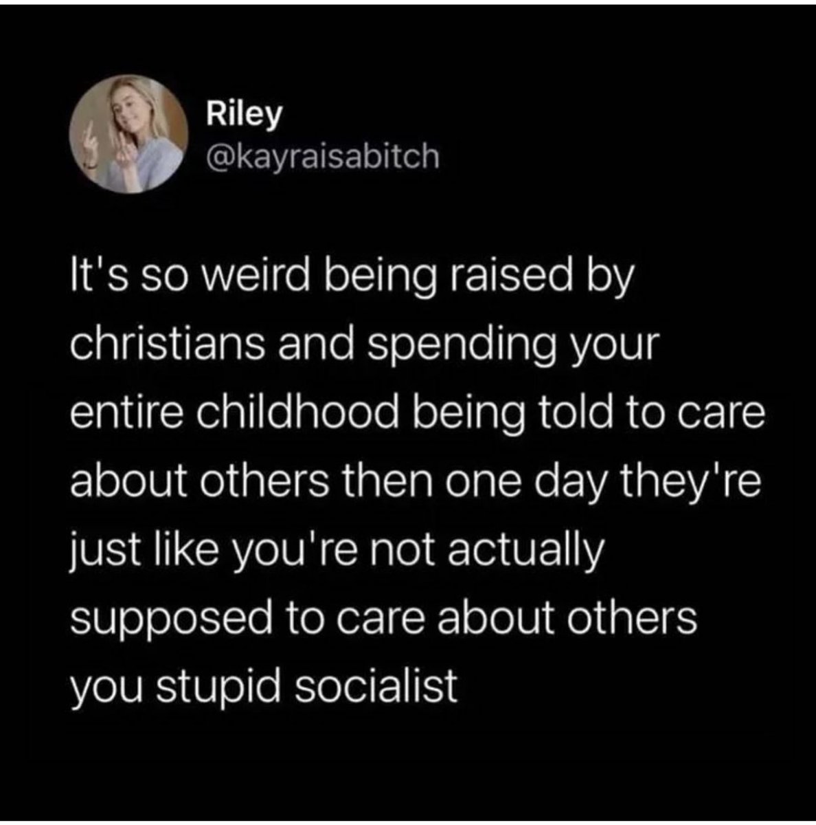 It's all fun, games, and conservative Christian hospitality until someone brings up, God forbid, livable wages, universal healthcare, or dare we say... immigration. 😱