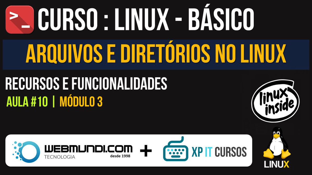 webmundi_com's tweet photo. Arquivos e Diretórios Linux - Curso Linux Básico - Módulo 03 - Aula 10 💻🐧
💡 Acesse ▶️ https://t.co/SXy2PNZV4h
#dev #development #developer #sql #Java #javascript #python #computer #windows #linux #mac #IT #sistemas #software #html #webdev #developer #internet #web #programacao https://t.co/Zyrqfx1bA5