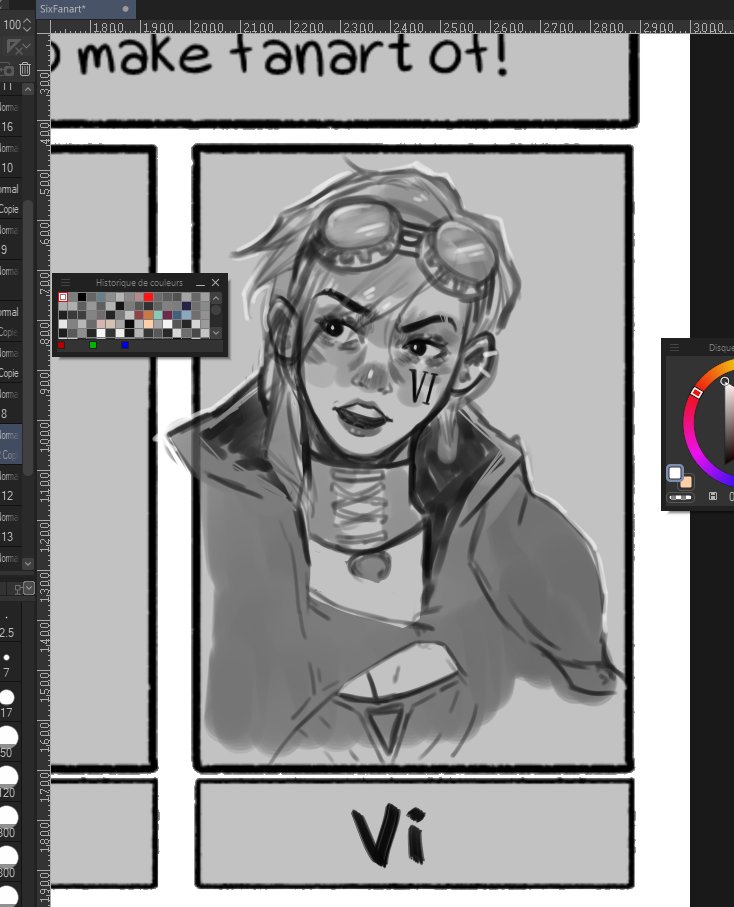 Tamchik_918's tweet photo. Between my portfolio and my project, I decided to take on this little challenge. It's pretty fun and really interesting to do, and then it gives me a little break! So here a screenshot of the first sketch, Vi !
#LeagueOfLegendsFanArt #vi #SixFanartsChallenge https://t.co/ieOE94M17i