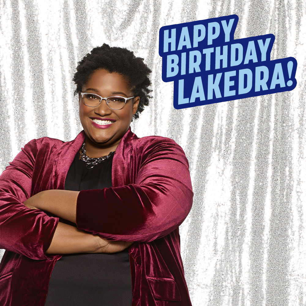 GameShowNetwork's tweet photo. The happiest of birthdays to @LastNamePam. Thank you for sharing your time, knowledge, and warmth with your Game Show Network family!

You can find LaKedra on Master Minds Weekdays at 1p https://t.co/n5VYbavcDp