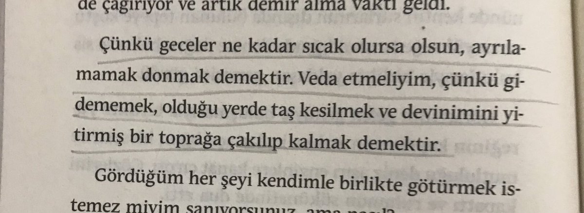 …devinimini yitirmiş bir toprağa çakılıp kalmak demektir!