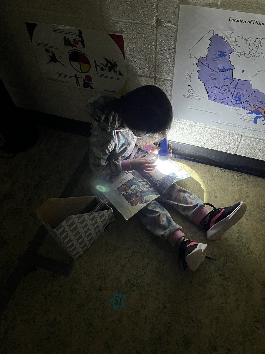First Flashlight Friday was a success in Grade 1! 📚#reading #learningtogether <a href="/Empire_mj/">Empire School Moose Jaw</a> <a href="/PrairieSouth/">Prairie South</a>