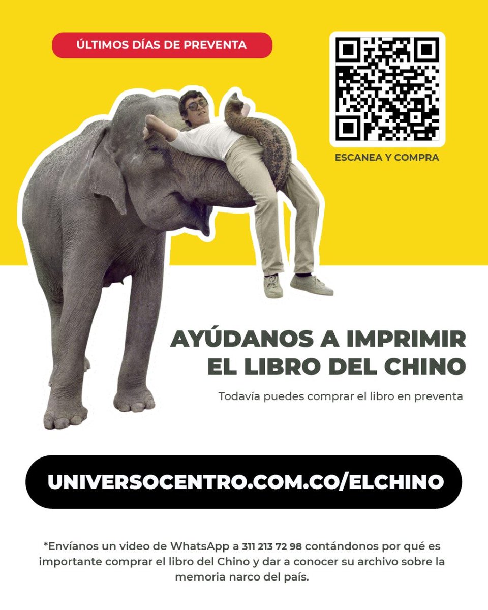 UniversoCentro's tweet photo. La campaña de preventa del fotolibro “El Chino, el fotógrafo personal de Pablo Escobar” de @alfonsobuitrago está en sus últimas semanas. 

Necesitamos de tu apoyo para imprimirlo, únete a este esfuerzo colectivo comprando el libro en: https://t.co/ag9zH5eHrD https://t.co/yv083QIMpj