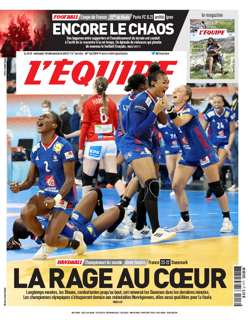 L'image de la nuit. #thatsallfolks #lequipe #LeHandball #OnEstEnFinale #LaBelleUne 🇨🇵