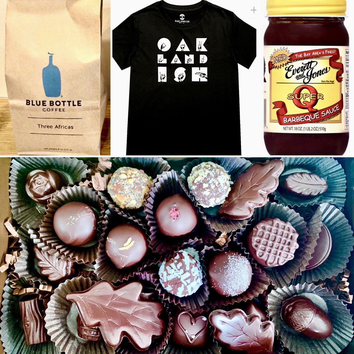 jeanquan's tweet photo. Need more gifts? Consider #localbusiness &amp; #localrestaurant options, #Fairyland #OaklandZoo #ChabotSpaceScienceCenter memberships or my favorites
🎁Artisan #OaklandChocolates
🎁Anything fr #Oaklandish
🎁#EverrettandJones #BBQ sauce
🎁#BlueBottleCoffee
#shopoakland
#weloveoakland https://t.co/MLPXgepgQC
