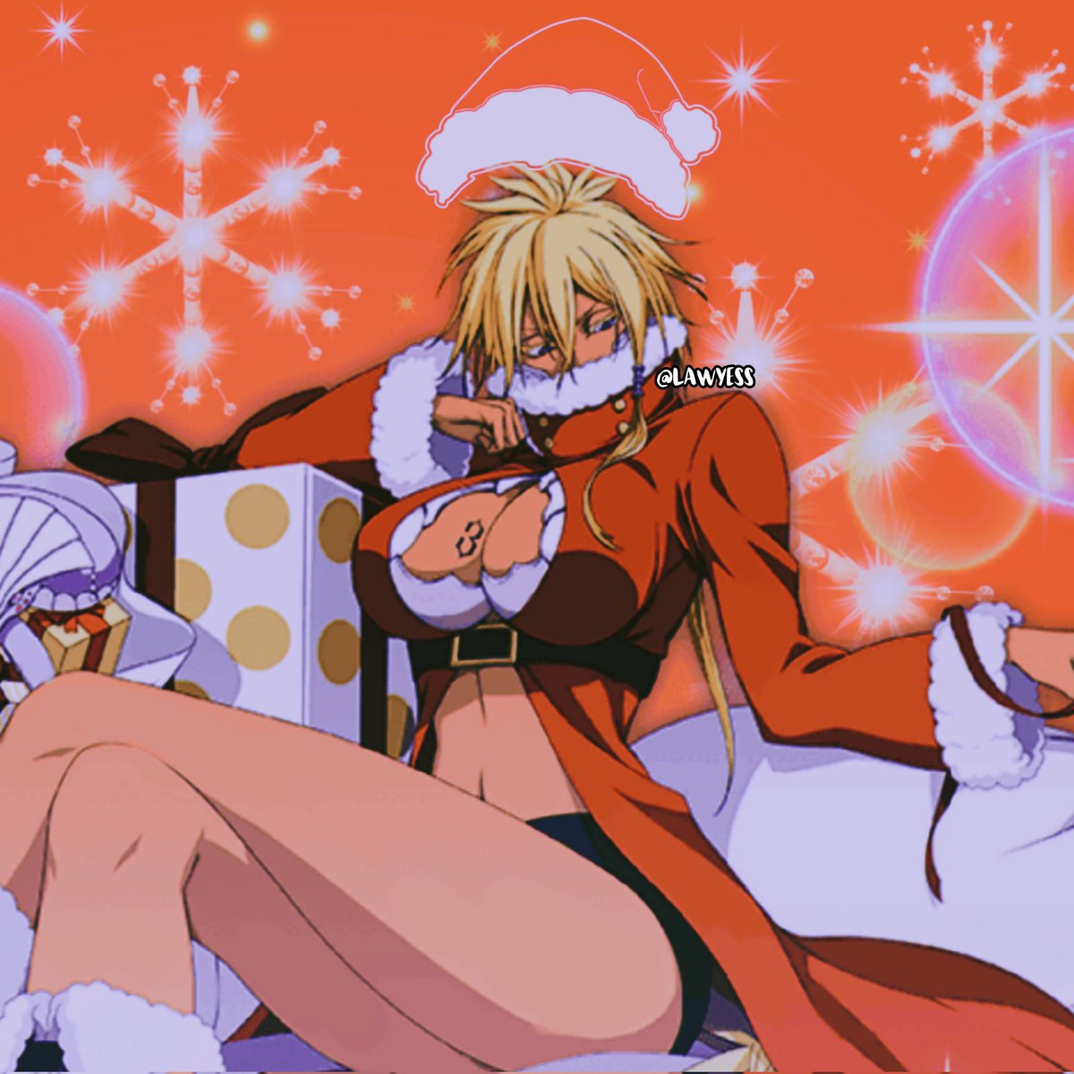 Lawyess's tweet photo. MORE BLEACH XMAS EDITS, maybe a thread. π€
If you use it, please give me credits π
#harribel #BLEACH #Anime #Edits #Yoruichi #JumpFesta2022 #Christmas #Waifus #Halibell https://t.co/QeeD9yOJvK