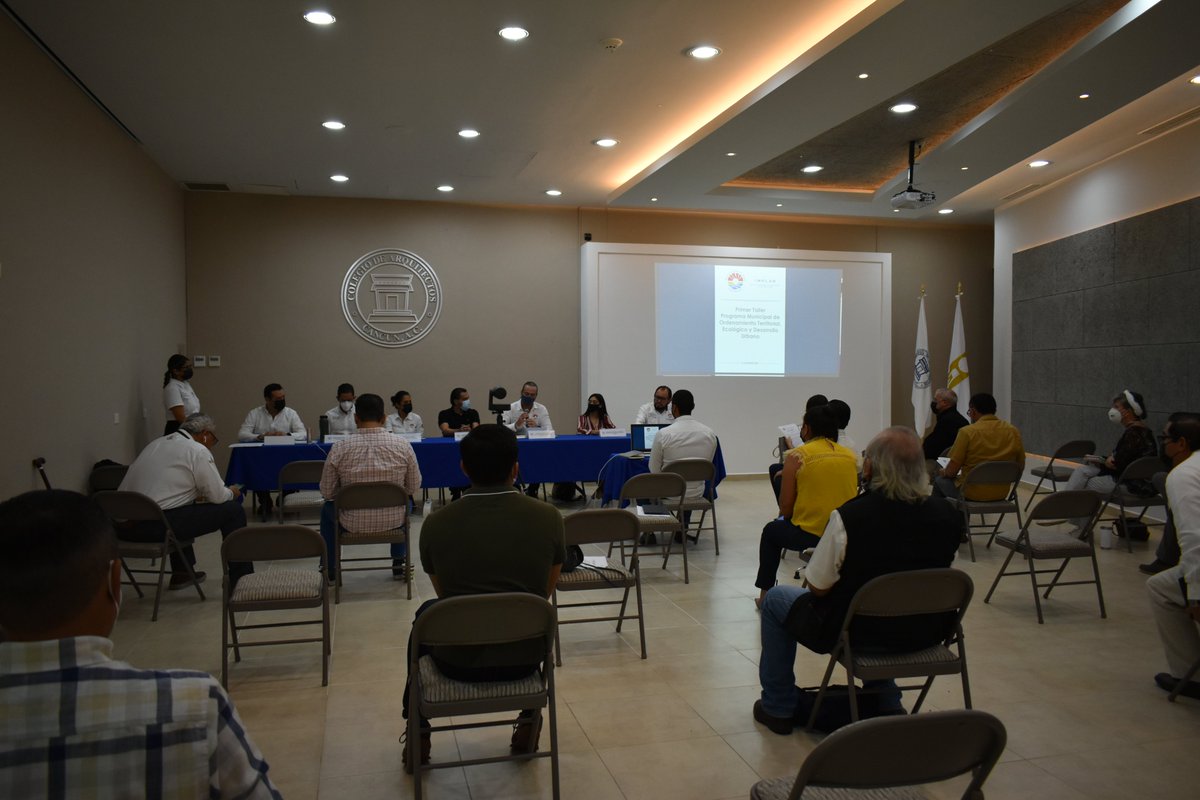 cuqroo's tweet photo. Estuvimos presentes en el primer taller para la elaboración del Programa Municipal de Ordenamiento Territorial, Ecológico y Desarrollo Urbano de Benito Juárez. 
Agradecemos al H. Ayuntamiento de Benito Juárez, Quintana Roo por la invitación. https://t.co/tpoNwpa8d2