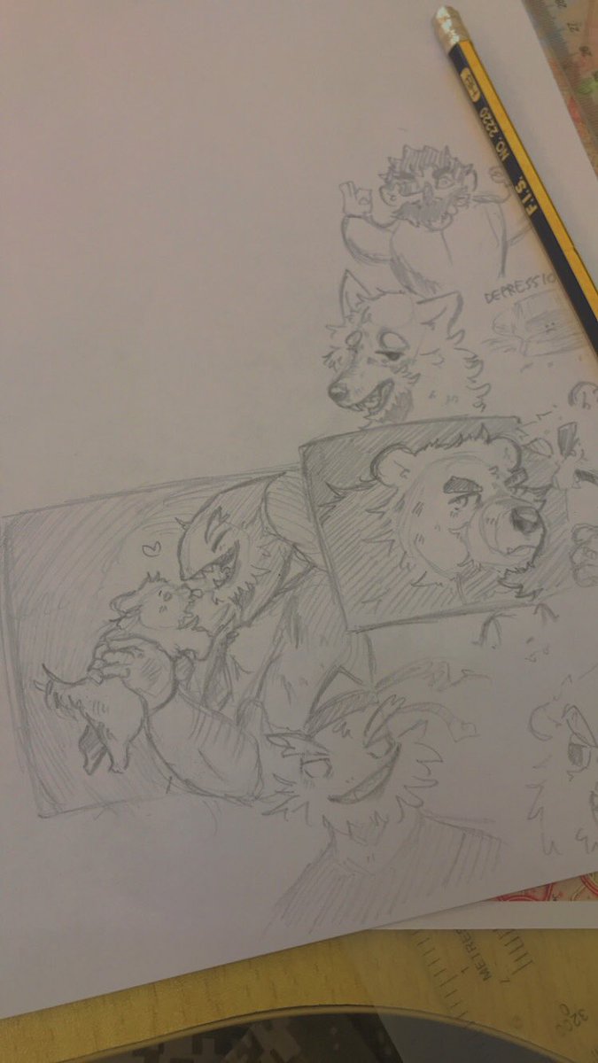 ebbiesoup's tweet image. class doodles from august