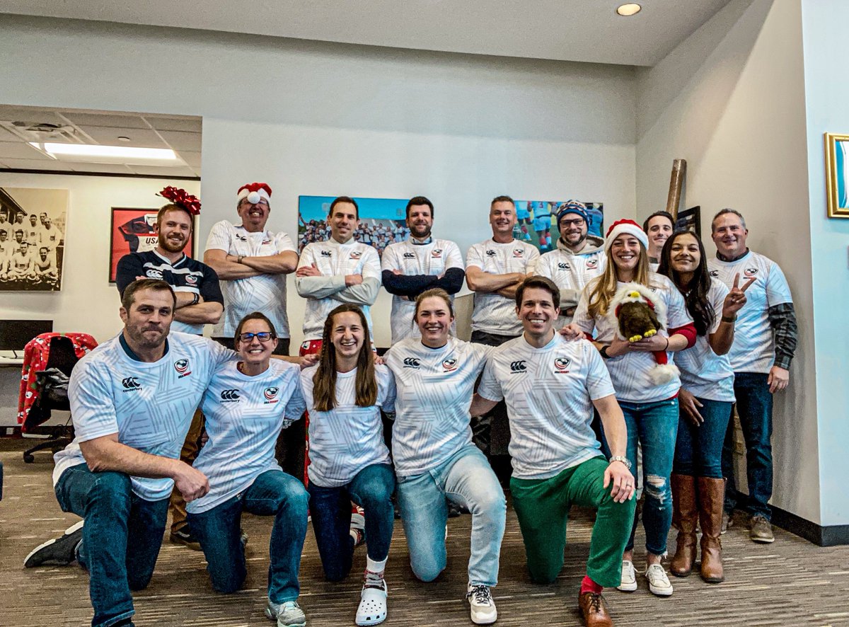 Happy Holidays from your USA Rugby Staff 😄🎉