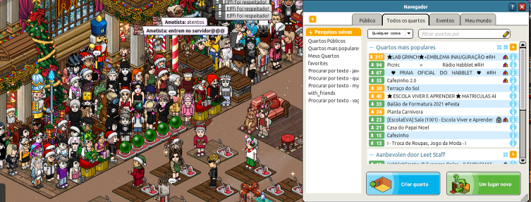 rhabblet's tweet photo. Servindo os hits! Com +217 usuários no quarto e +509 ouvintes acompanhando a abertura do Labirinto, não poderíamos deixar de agradecer a vocês por ensinar para o Grinch o verdadeiro espírito do Natal! 🎄🎅 https://t.co/hJAz3QlQD8