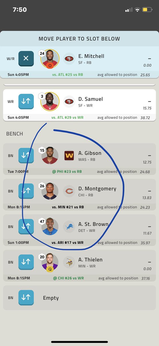 Sportswithseb's tweet photo. Who should i play at the flex?
#fantasyfootball #sportswithseb #nfl #FantasyFootballAdvice #whotoplay https://t.co/XucZQ0NLuZ