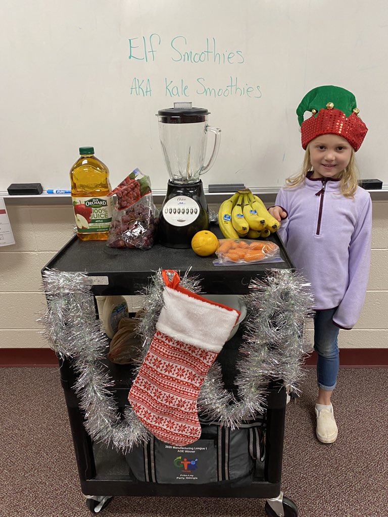 I don’t get many pics because I’m prepping.  Students try a basic kale smoothies and then fresh kale.  Lastly, they created their own recipe. I’m super proud of those who just try something for the 1st time.  I’m always amazed the positive responses. <a href="/Hubbard_Elem/">Hubbard Elementary</a>
