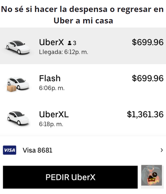 CronicaMeme's tweet photo. El Uber sale más caro que las croquetas del Milaneso https://t.co/0Z1SSEnw8s