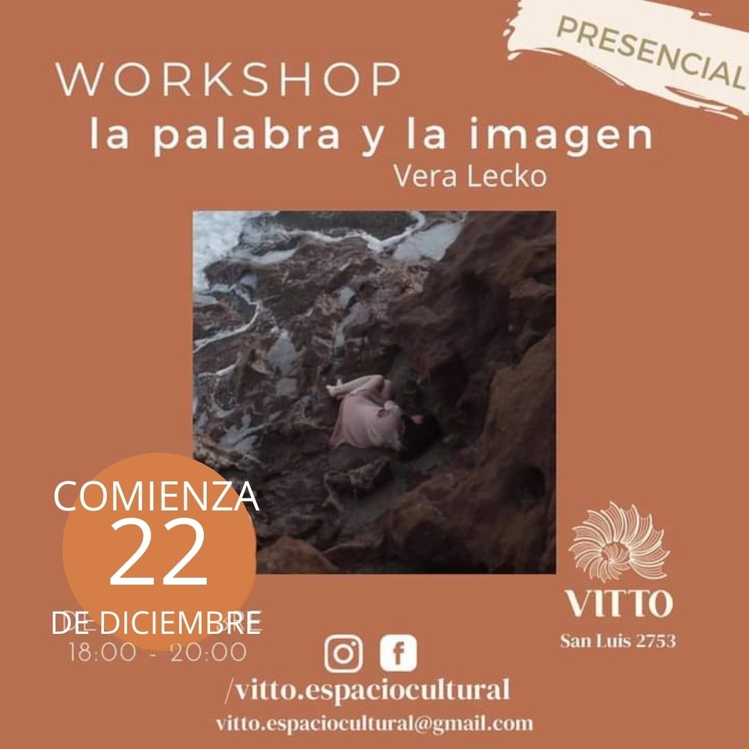 Miércoles 22 de diciembre AVENTURA POETICA a cargo de <a href="/LeckoVera/">Vera Lecko</a> Nosotros y un cuerpo que fluye por el espacio , que en cada clase es afectado por un tema diferente: luz, encuadre, todos un disparador para crear un vídeo
#audiovisual 
#MarDelPlata 
#arte