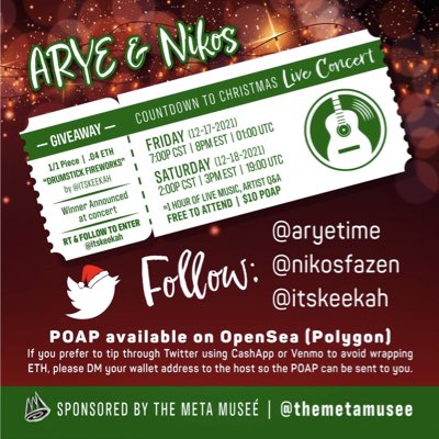 willow_peNFT's tweet photo. ๐ถ LISTEN NOW! https://t.co/uj6bKDroK6
#CommunityConcert ๐ฏ๐๐ชด
#TreeFamily #MusicNFT https://t.co/UB1DKDk6Wc