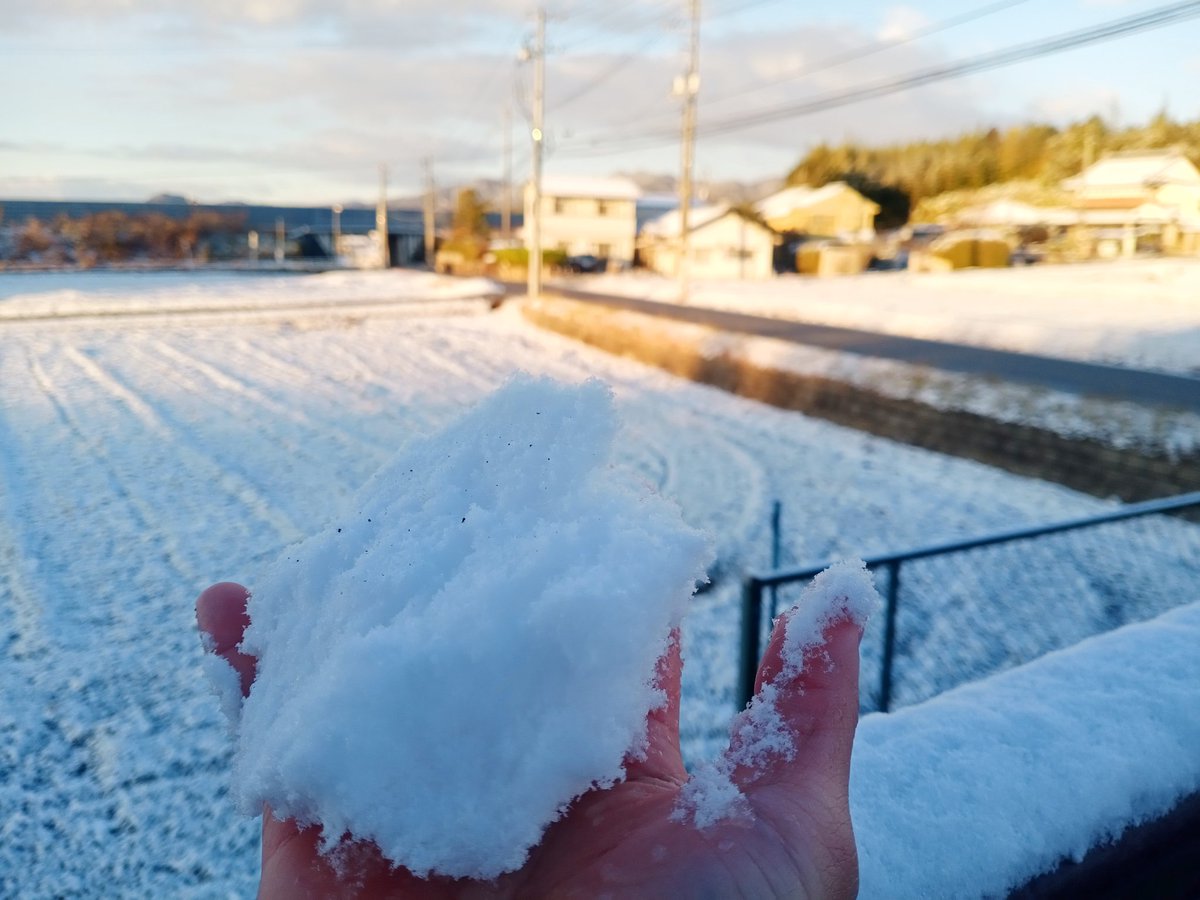 First snow of the year. #winter is coming