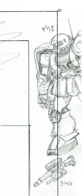 原稿用紙の余白は、ペンの試し描きで汚かった
ネーム用紙の余白は ラクガキで見苦しかった >RT 