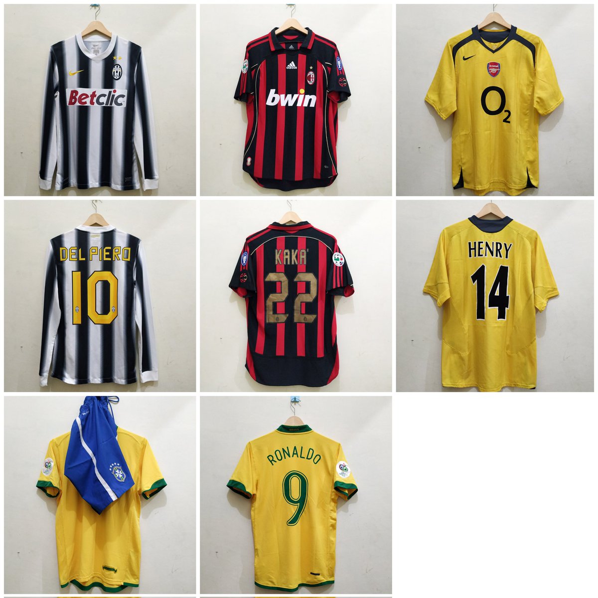 AdeePurnomo's tweet photo. #Jersey4sale 
Juve 2011/12
Size S
Excellent
900

Milan 06/07
Size M
Excellent
750

Arsenal 05/06
Size M
Excellent
550

Brazil 2006
All size S
Excellent
500

Detail wa 081311253848
@Jerseyforum @jerseysneil @jersey_ciamikk @crossing_jersey https://t.co/bSpUVEv2WF
