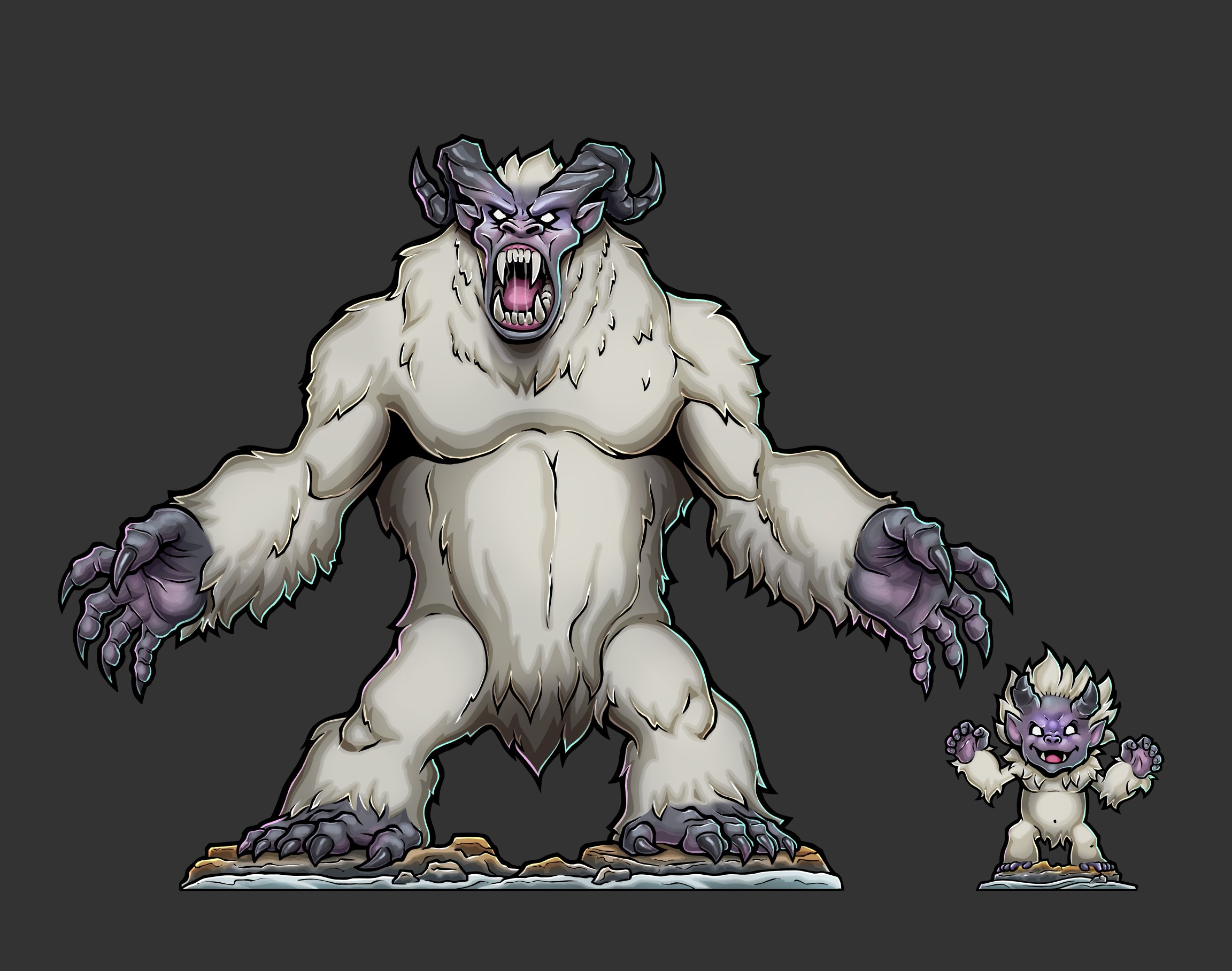 PaperForge on X: Yeti and baby yeti coming out tomorrow! #dnd #ttrpg #rpg   / X