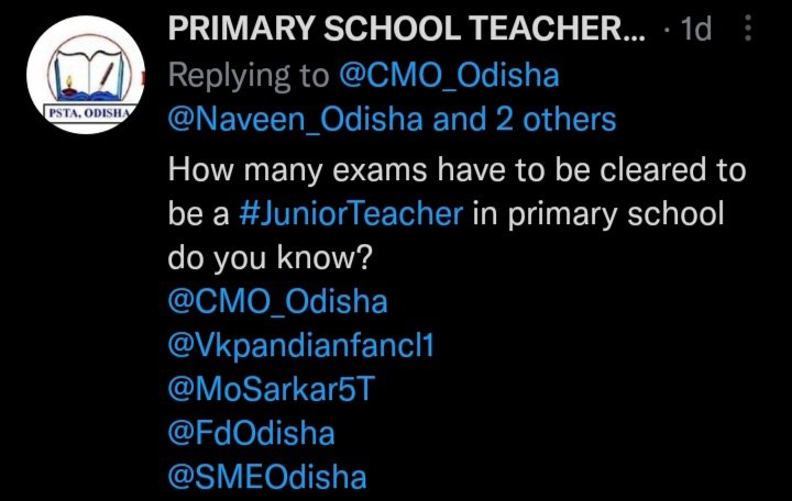 JuniorOjta's tweet photo. @BJP4Odisha
@INCOdisha
@ojtabbsr
@AAPOdisha
@OJTAA1
@MNPadmalochan
@PRAJNAP74035619
@jena_khudiram
@T_transfergroup
@FdOdisha
@SMEOdisha
@OSEPA_Official
@SMEOdisha
@satyabrata1967
ଆମ ହକ ଆମକୁ ଦିଅ | https://t.co/2WrW1IVrpP