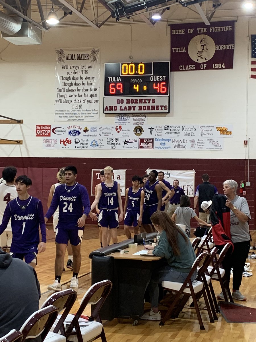 Congrats to the Tulia boys on their win over Dimmitt. District starts Monday at home against Shallowater