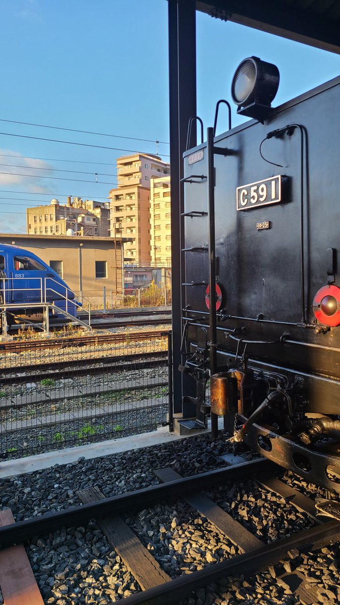 banban5677's tweet photo. ＃九州鉄道博物館
これって、今すぐ動き出しそうな綺麗な車輌たち！ https://t.co/4rxfBHb6YT
