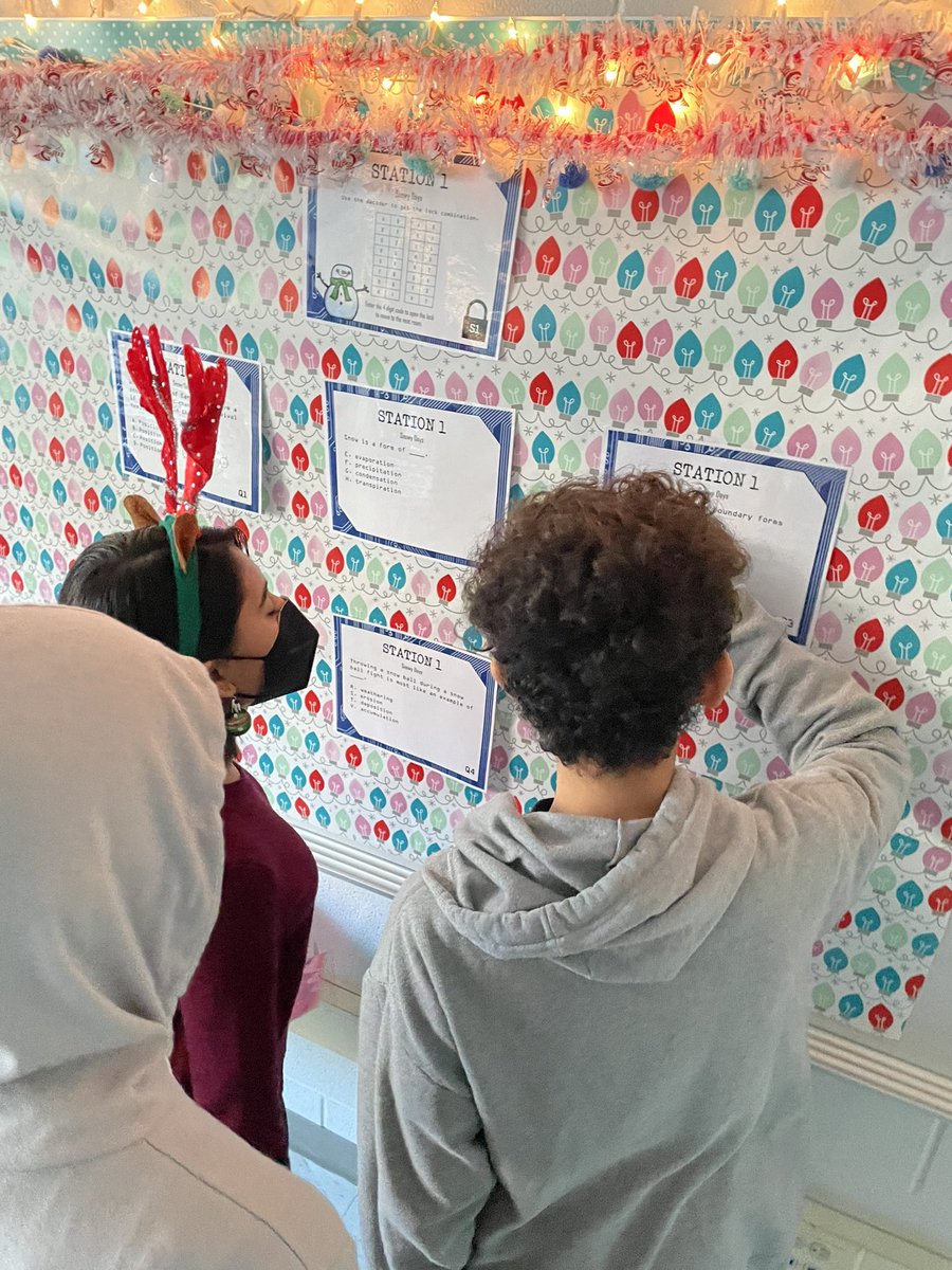 miss_dougan's tweet photo. Escape room today…yes everything is wrapped in wrapping paper, BUT if you make learning exciting it sticks with em! Fun &amp; review of all that we’ve learned this quarter! I will sure miss these faces over track out!  @CCMMSRedwolves #OurDen https://t.co/wm67YDdMxm