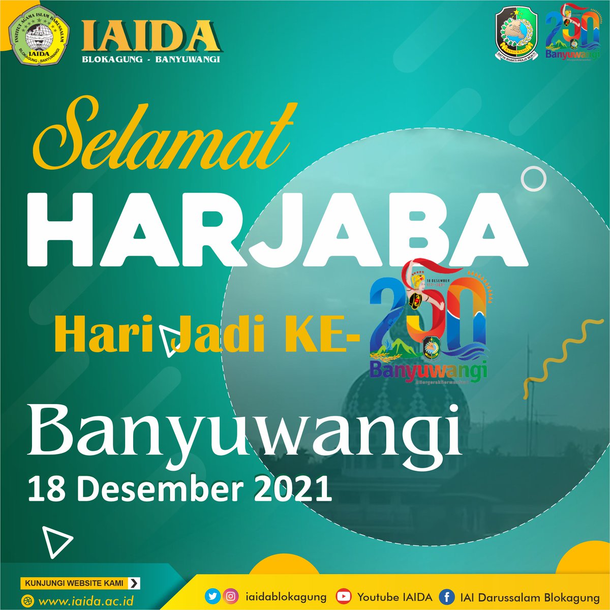 iaidablokagung's tweet photo. Selamat Hari Jadi Banyuwangi ke 250
#harjaba
#iaidablokagung https://t.co/3wzR6CgIo1